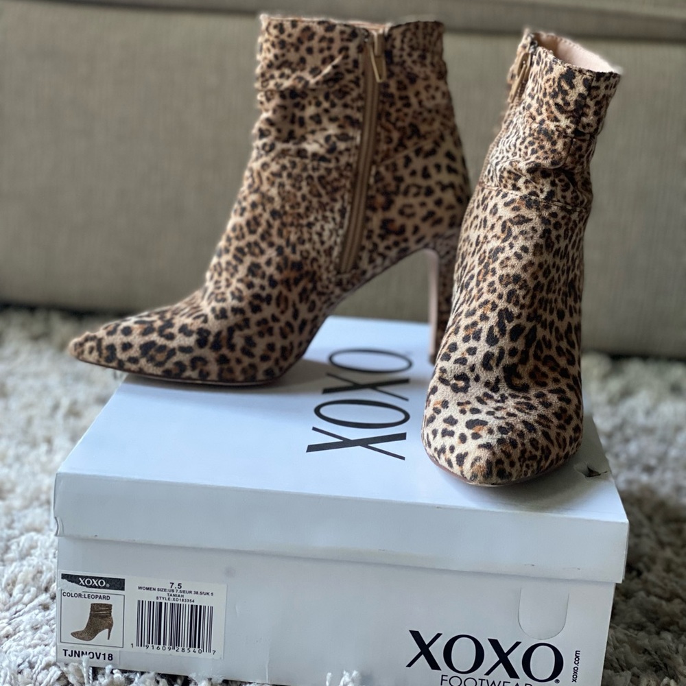 XOXO Taniah Leopard Booties